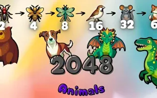 Play 2048 Animals online - Glouplay