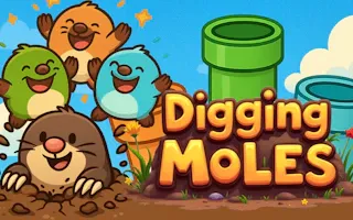 Play Digging Moles online - Glouplay