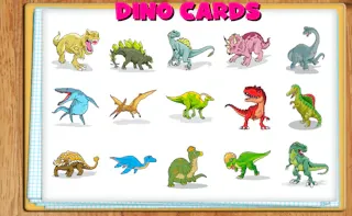 Play Dino Cards online - Glouplay
