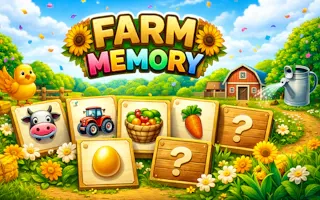 Play Farm Memory online - Glouplay