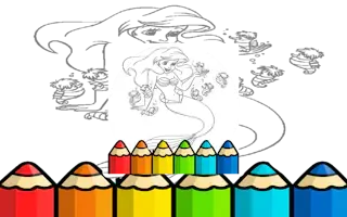 Play Kid Mermaids Coloring online - Glouplay