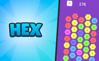 Play Hex-2048 online - Glouplay