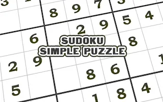 Play Sudoku Simple Puzzle online - Glouplay