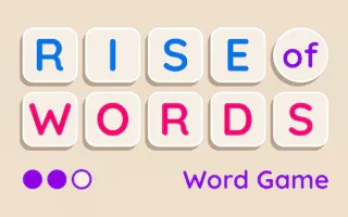 Play Rise of Words online - Glouplay